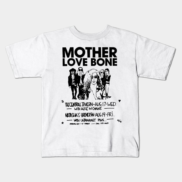 Mother-Love-Bone Kids T-Shirt by forseth1359